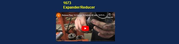 Operation Video: 1673 Expander and Reducer